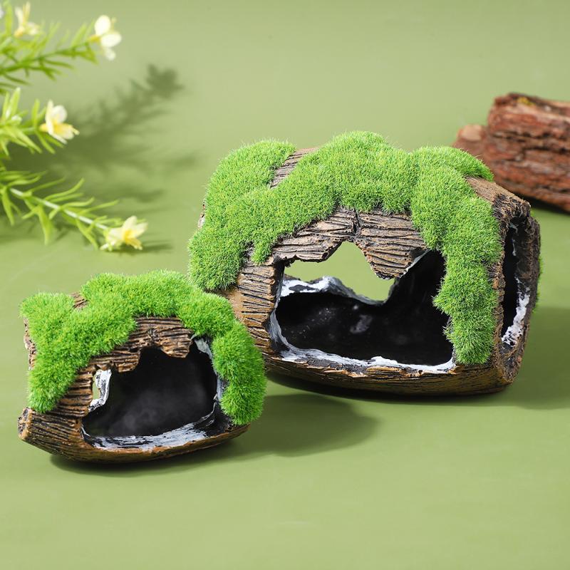 Aquarium Plants Live - And Hiding Cave Aquarium Landscaping Aquarium