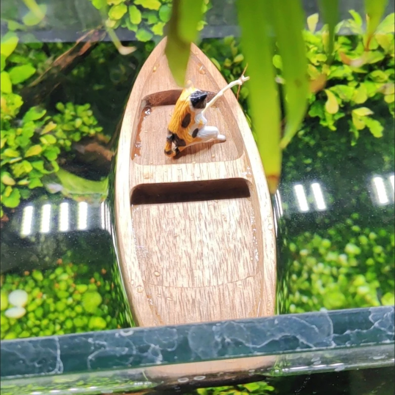Handmade Wooden Boat Mini Floa - Aquarium Driftwood review and price